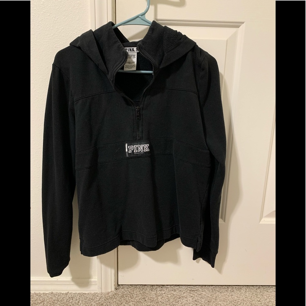 VS black half zip sweater